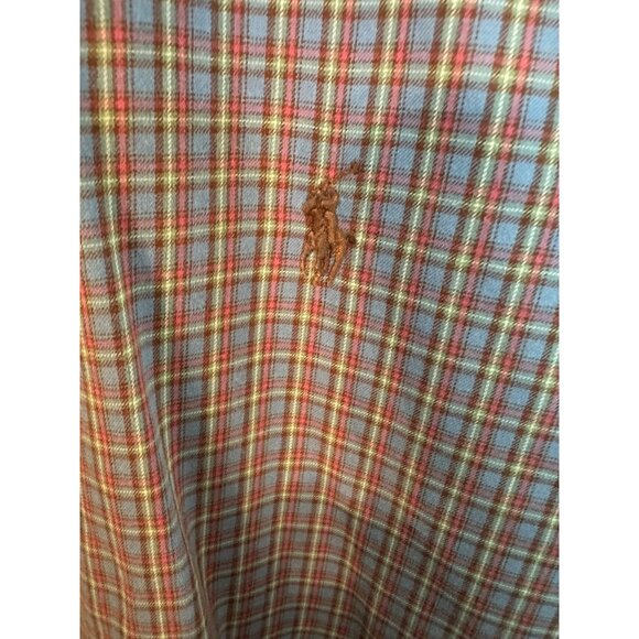 Polo By Ralph Lauren Stanton Classic Fit XL Plaid Long Sleeve Button-Down Shirt - Picture 8 of 9